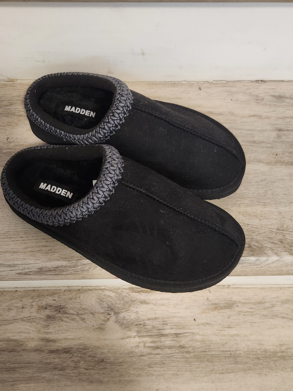 Madden Women's Black Slip-On Comfort Slippers
